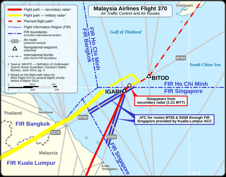 MH370はどこへ向かったのか｜軍用レーダーが捉えた引き返しとマラッカ海峡