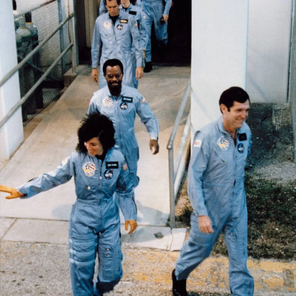 STS-51L打上げ当日の乗員ウォークアウト
