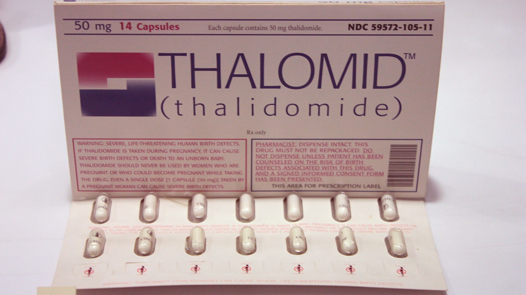 2006年以降のThalomid（サリドマイド）錠剤パッケージ