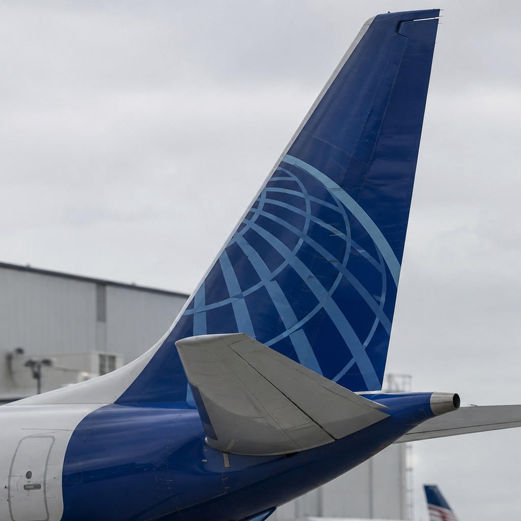 737 MAXの尾部と水平安定板を示す再現イメージ。